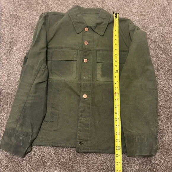 Olive Green Button-Up Jacket - Picture 2 of 5